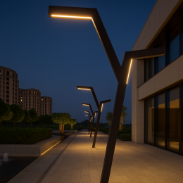 أعمدة إنارة شوارع